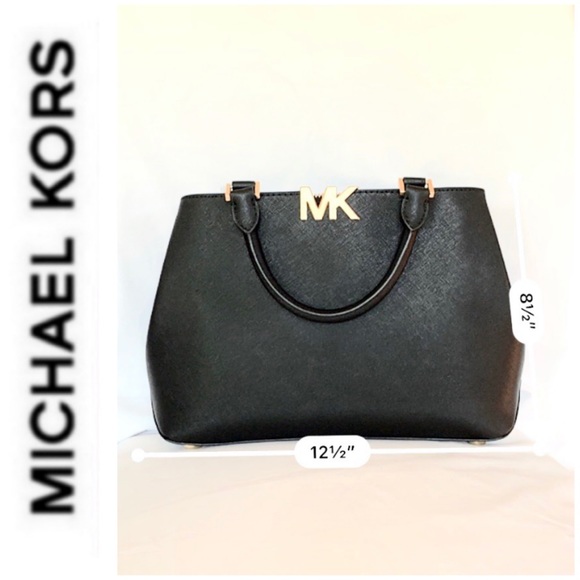 NWT authentic MK leather Florence satchel black - Picture 7 of 7